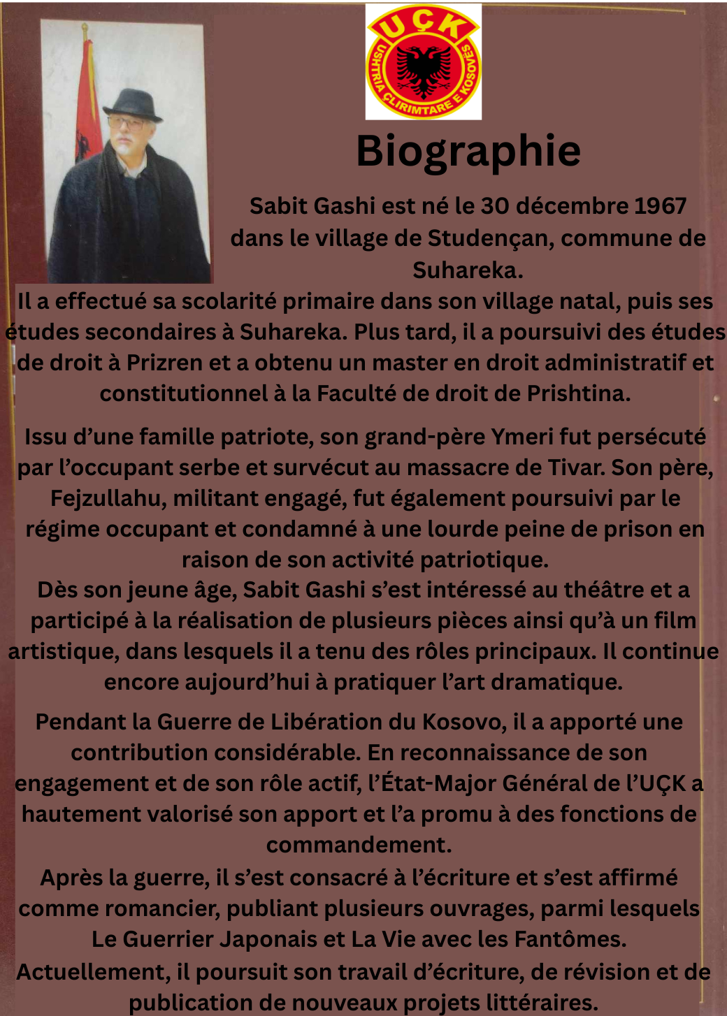 📘 GUERRE DE LIBÉRATION DU KOSOVO – LES ANNÉES DE GLOIRE – LES DÉCEPTIONS II (physique)