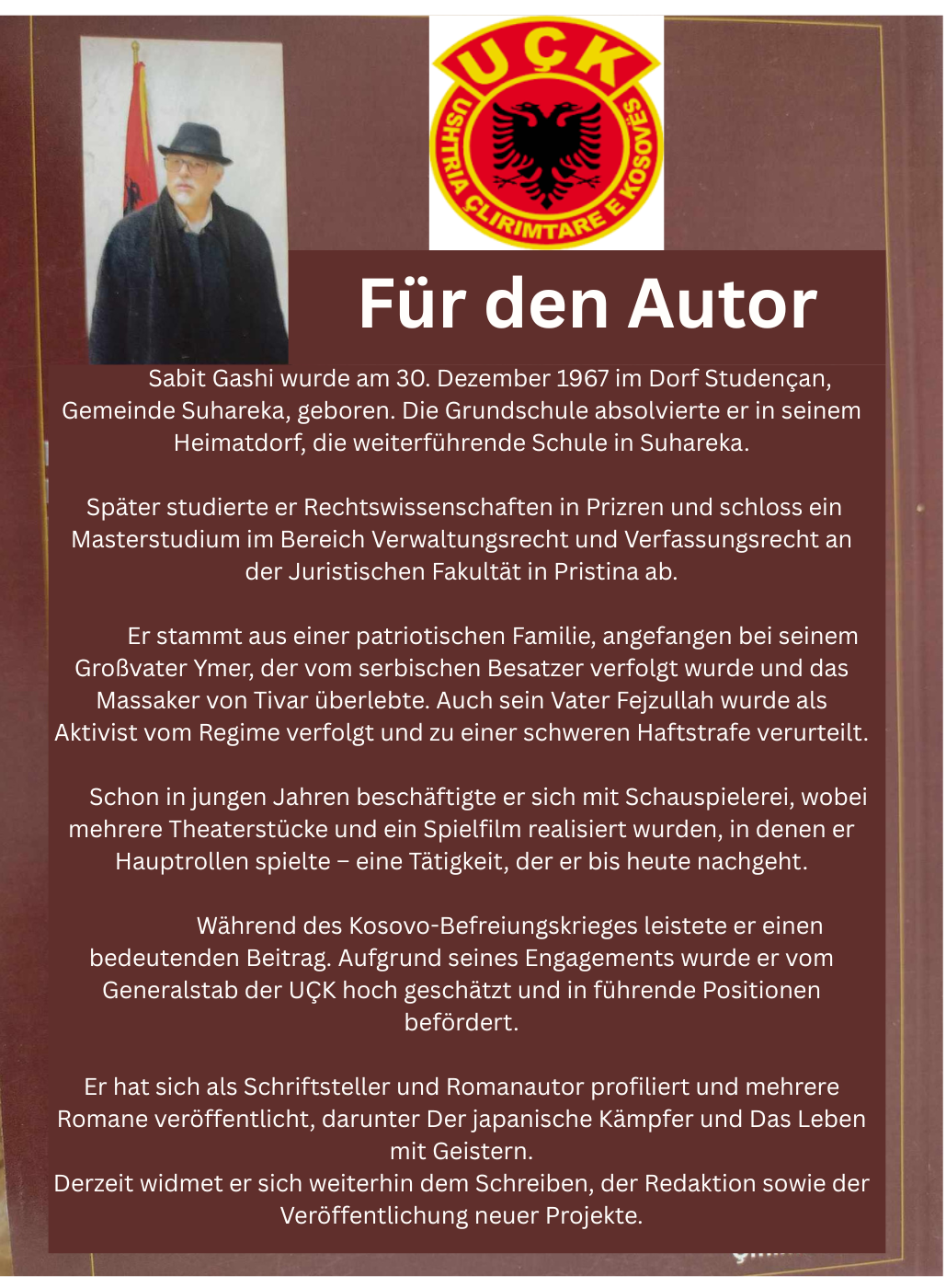 KOSOVO BEFREIUNGSKRIEG  DIE JAHRE DES RUHMS – DIE ENTTÄUSCHUNGEN (DE)